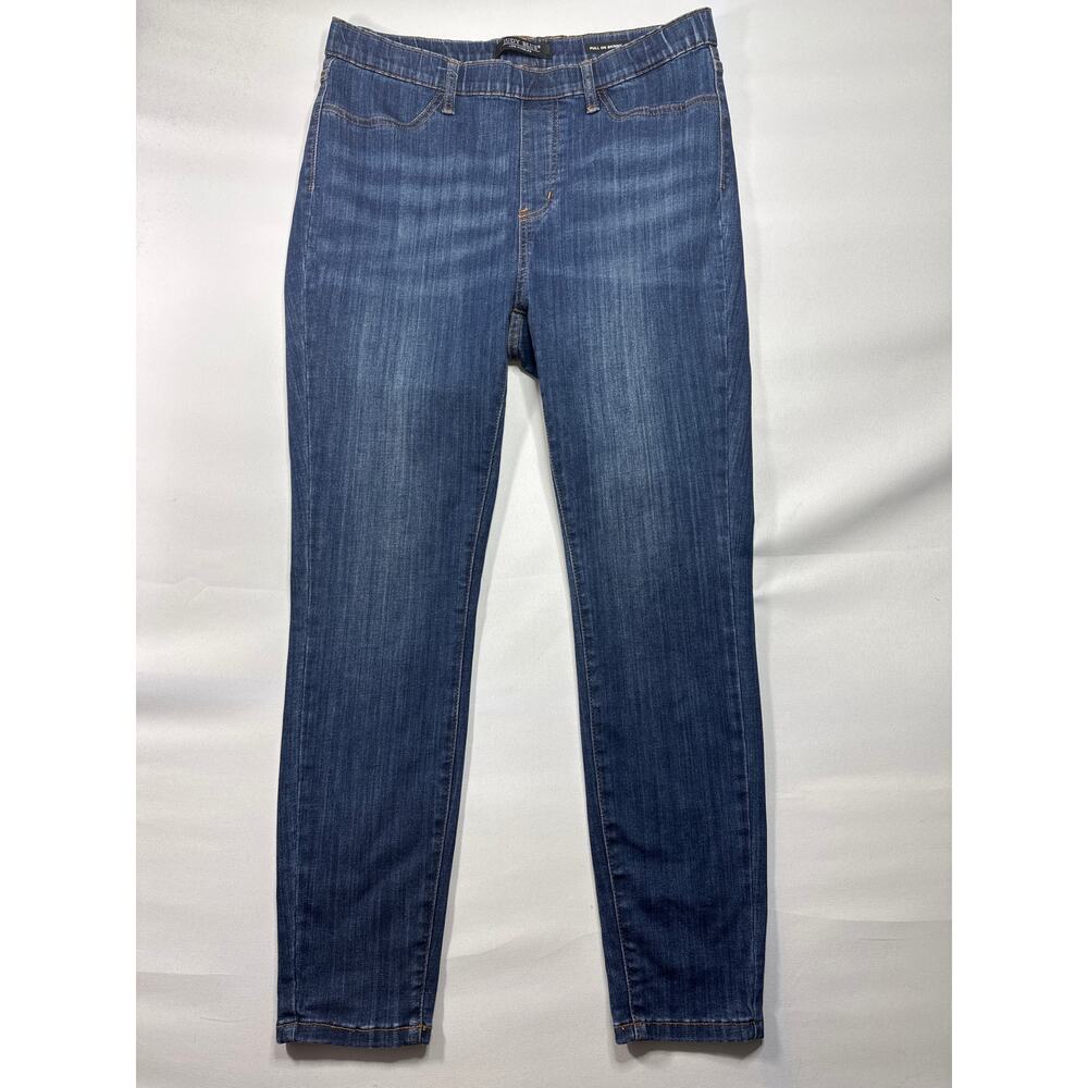Judy Blue Women's Pull On Skinny Blue Stretch Denim Jeans - Size 15/32 (33x27.5)
